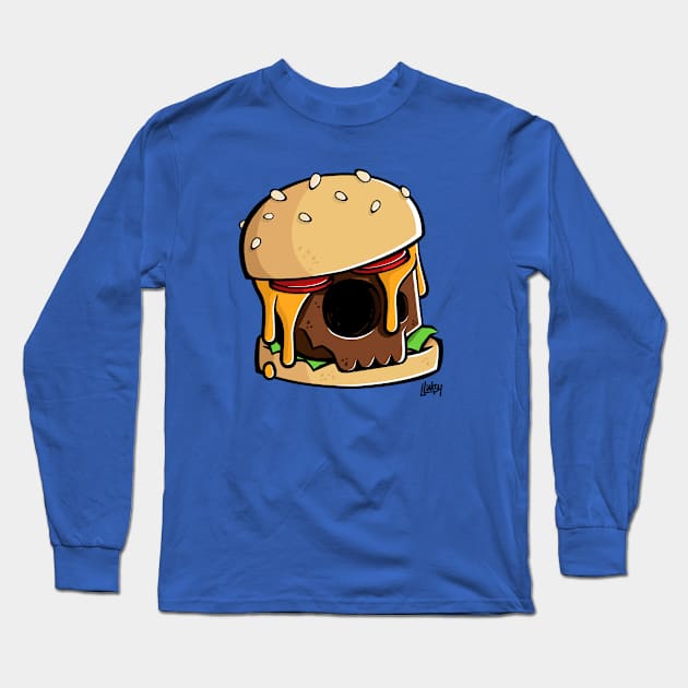 Lluksy Burger Long Sleeve T-Shirt by LLUKSY